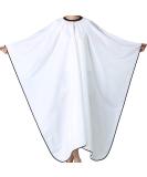 Professional Barber Cape with Adjustable Metal Clip - 55 x 63 inches (White) | Iusmnur Hair Salon Cape for Stylists - Buy Online on SooperMarket.com