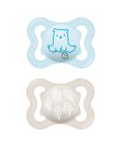 Mam Supreme Schnuller in a set of 2 baby pacifier for healthy dental and jaw development prevents skin irritation with pacifier box 0-6 months bear/leaves bear/leaves 0-6 months/day - Buy Online on SooperMarket.com