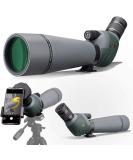Gosky 20-60x80 Dual Focusing ED Spotting Scope - Ultra High Definition Optics Scope with Carrying Case and Smartphone Adapter for Target Shooting Hunting Bird Watching Wildlife Astronomy Scenery - Buy Online on SooperMarket.com