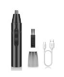 Linkidea Men's Electric Ear and Nose Hair Trimmer - 360 Rounded Blade Safe Hair Removal USB Portable Charging (Black - Buy Online on SooperMarket.com