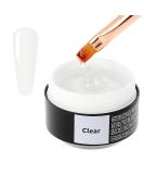 Sincero Salon Clear Solid Builder Gel for Nails - Hard Gel Builder for Extension - Nail Strengthener - LED UV Builder Gel for Nails - Split Nail Repair - Use with Nail Forms - Nail Hardener Gel 15ml 15 ml (Pack of 1) Clear - Buy Online on SooperMarket.com