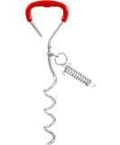 Dog Endanger Posts with Spring - Durable Ground Anchors for Large Dogs Training & Camping 1 Pack - Buy Online on SooperMarket.com