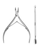 Olakin Set of 2 Stainless Steel Cuticle Nippers and Cutters with Pusher - Ideal for Manicure and Pedicure - Buy Online on SooperMarket.com