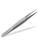 Tweezers pointed hair plucking tweezers with ribbing on the handle - Buy Online on SooperMarket.com