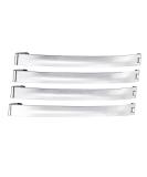 Mytoptrendz 4 PCS 3.5" 9cm Long Slim French Style Metal Hair Clips Slide Barrettes No Slip Hair Pins Hair Girls Women Thick Accessories for Women and Girls (Silver) 9cm Silver - Buy Online on SooperMarket.com