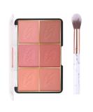 Go Ho 6-Color Face Blush Palette Light Matte Contour Makeup Kit - Set with Brush - Buy Online on SooperMarket.com