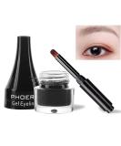 Go Ho Brown Eyeliner Gel Pot - High Pigmented Matte Cream Eye Makeup with Brush for Women - Buy Online on SooperMarket.com