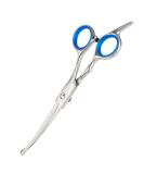 Virtue Yun Dog Scissors - Curved Stainless Steel Pet Grooming Scissors for Cats & Dogs with Safety Tip - Buy Online on SooperMarket.com