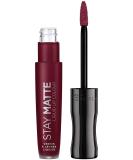 RIMMEL LONDON - Stay Matte Liquid Lip Colour - Intense Velvet Matte Finish - Waterproof Kissproof Touchproof - Stays Put Up to 12hrs - 810 Plum This Show Plum This Show 810 - Buy Online on SooperMarket.com