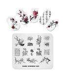 Alexnailart Chinese Plum Flowers Nail Art Stamp Template (CN005) - Buy Online on SooperMarket.com