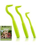 HouChanges 3Pcs Tick Remover Tool Painlessly Tick for Dogs Cats and Humans Pets Green Tick Hook Green - Buy Online on SooperMarket.com