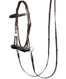 Harry's Horse Bridle Bitloos Sidepull Black Cob - Premium Quality Equestrian Gear for International Shipping - Buy Online on SooperMarket.com