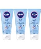 Nivea Baby Soft Care Cream - Pack of 3 (3 x 100 ml) | Gentle Moisturizer for Infants | International Shipping Available - Buy Online on SooperMarket.com