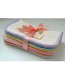 Little Wipes 2 Ply Organic Birdseye Washable Baby Wipes - 20 Pack - GOTS Certified Cotton - Pastel Assortment - Buy Online on SooperMarket.com