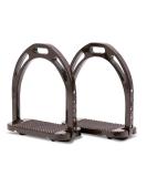 Buy Extra Light Aluminum Amka Stirrup with Rhinestones - Wide Tread Dark Brown & Light Brown Options - International Shipping Available - Buy Online on SooperMarket.com