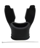 Scuba Choice Black Silicone Long Bite Mouthpiece with Regulator Tie - Diving Essential - Buy Online on SooperMarket.com