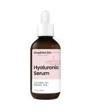 Hyaluronic Acid Vitamin C Serum for Face (2 oz) w/ Green Tea for Timeless Anti-Aging, Moisturizing Retinol Serum Alternative, No Ordinary Wrinkle Treatment, Hydrating Face Serum Oil by Simplified Skin 2 Fl Oz (Pack of 1) - Buy Online on SooperMarket.com