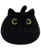 KOMUNJ Black Cat Plush 30cm - Soft Stuffed Animal Toy for Kids & Adults | Cute Cat Pillow Gift for Valentines & Birthday - Buy Online on SooperMarket.com