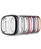 KPYJA 6-Pack Screen Protector Compatible with Fitbit Sense 2/Versa 4 Case Soft TPU Plated Case All-Around Protective Screen Full Cover Bumper Compatible for Fitbit Sense 2/Versa 4 Smart Watch - Buy Online on SooperMarket.com