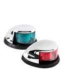 Sebnux LED Boat Navigation Light Red and Green LED Marine Navigation Light Boat Bow Light for Pontoon and Small Boat (Silver) - Buy Online on SooperMarket.com
