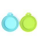 Comtim Pet Food Can Cover Silicone Can Lids for Dog and Cat Food(Universal Size,One fit 3 Standard Size Food Cans) Blue/Green - Buy Online on SooperMarket.com