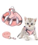 Brifit Cat Harness and Lead Set Soft Mesh Escape-Proof Cat Vest Harness Adjustable Reflective Kitten Harness for Large Small Cats Cat Vest Harness with Leash Sets for Cats Dogs Walking (Pink XXS) XXS Pink - Buy Online on SooperMarket.com
