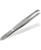 Solingen plucking twin gimmick made of stainless stainless steel made in germany hair plucket gimmick gimmick tweezers for facial care beauty tweezers for hair removal for women and men (oblique) - Buy Online on SooperMarket.com