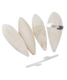4 PCS Cuttlefish Bone(12-13cm) Birds Parrots Chewing Toys with 2 Pcs Metal Holder Natural Cuttlefish Bone Bird Pet Molar Toy for Parrots Cage Birds Reptiles Tortoises Snails - Buy Online on SooperMarket.com