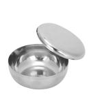Ankroyu Razor-Soap Peel - Premium Men's Stainless Steel Shaving Bowl & Lid | Beard Care & Foam Cup | Ultimate Shaving Tool (Silver) - Buy Online on SooperMarket.com