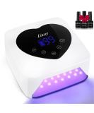 Rechargeable 72W Cordless UV LED Nail Lamp - Professional Nail Dryer with 5 Timer Settings & Heart-Shaped LCD Display - Buy Online on SooperMarket.com