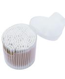 Organic Bamboo Cotton Swabs 200-Pack - Biodegradable Double Round Tipped Q-Tips for Ears & Makeup - Natural & Eco-Friendly - Buy Online on SooperMarket.com