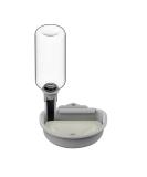 Tokayife water dispenser dog for cage 480ml drinking bottle dogs automatic and anti-overflow pet drinking fountain for dogs cats and rabbits (gray) - Buy Online on SooperMarket.com