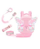 ibestby 3 in 1 Toddler Backpack with Leash Anti Lost Wrist Link and Safe Strap Belt Baby Harness Leash for Walking with Butterfly Wings Suitable for 13 Years Girls - Buy Online on SooperMarket.com