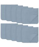Comfy Cubs Large Muslin Spitting Towels - 100% Cotton 6 Layers Ultra-Absorbent Baby Burp Cloths Pacific Blue 10-Pack (50.8 x 25.4 cm) - Buy Online on SooperMarket.com