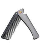 Folding Stainless Steel Beard Comb with Round Teeth - Pocket Size for Household, Barber & Salon Use (2#) - Buy Online on SooperMarket.com