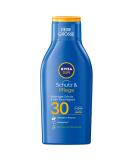 Nivea Sun Protection & Care Sun Milk LSF 30 travel size (100 ml) sunscreen for 48h moisture immediate sun protection in front of UVA/UVB rays 100 ml (1 Pack) - Buy Online on SooperMarket.com