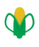 Nuby 2 Handle Silicone Fruit and Veggie Teether - 3+ Months | Corn Yellow - Buy Online on SooperMarket.com