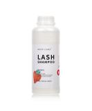 Eyelash Extension Shampoo 600ml | Paraben & Sulfate Free Foaming Cleaner for Extensions & Natural Lashes | Professional & Self-Use | Caomei Strawberry - Buy Online on SooperMarket.com