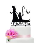 TzTwodcaz Fishing Wedding Cake Topper Funny Mr&Mrs Cake Topper Gift for a Wedding/Bridal Shower/Anniversary Party (Fishing) - Buy Online on SooperMarket.com