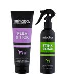 Animology Flea&Tick Puppy&Dog Shampoo and Stink Bomb Refreshing Dog Spray Set - Buy Online on SooperMarket.com