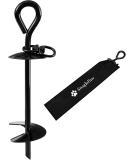 Earth anchor dog spiral blade input for dogs Large robust anchor spike for hanging the cable chain in the garden or on the beach bending or pulling out for medium or large up to 225 LBS plants up to 120kg (black) - Buy Online on SooperMarket.com