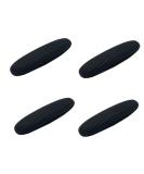 Buy TANG SONG 4 Pcs Silicone Makeup Brush Bag | Portable & Reusable Travel Makeup Holder for Women - Easy to Clean (Black) | International Shipping Available - Buy Online on SooperMarket.com
