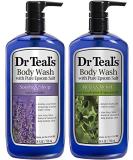 Dr Teal's Body Wash Combo Pack - Soothe & Sleep with Lavender + Relax & Relief with Eucalyptus & Spearmint (48 fl oz Total) - Buy Online on SooperMarket.com