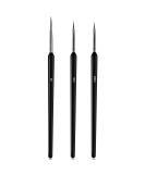 Professional Nail Art Brush Set - 3-Piece Design for Manicure & Salon | Detail Liner Brushes (6mm 7mm 10mm) - Buy Online on SooperMarket.com