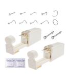 Nose Piercing Kit, 2 Pack Disposable Self Nose Piercing Gun with 10 Pcs Nose Rings - Buy Online on SooperMarket.com