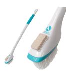 TOE094 Miracle Foot Brush with Pumice Stone - White - 30 Inch - Pack of 1 - Buy Online on SooperMarket.com
