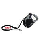 Buy High-Quality Cong Roll-Out Dog Leash 5m for Large Dogs up to 50kg | Soft Handle & Reflective Belt | Durable Lock System | Black - Buy Online on SooperMarket.com