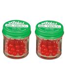 Atlas Mr. Trout Red Sugar Cured Salmon Eggs - 2 Jars (75056) | Soft Center | Premium Quality Fishing Bait - Buy Online on SooperMarket.com