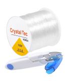 QBJAYTY 0.8mm Clear Elastic Bracelet String for Clay Beads - 100M Stretchy Cord for Jewelry Making - White - Buy Online on SooperMarket.com