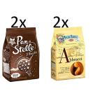 4 Bags Mulino Bianco Breakfast Value Set 2X Pan di Stelle 350g & 2X Abbracci Biscuits 350g Italian shortbread Cookies Cocoa & Cream - Buy Online on SooperMarket.com